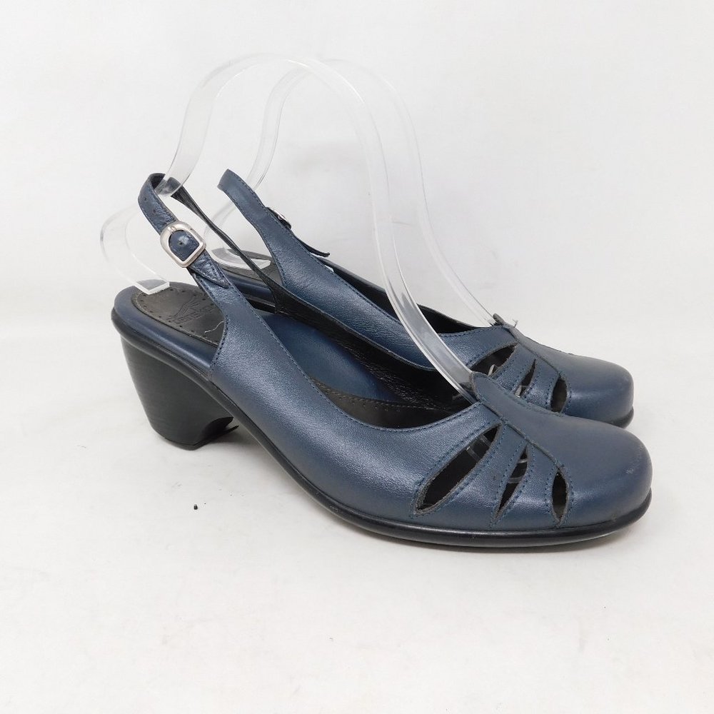 Dansko Blue Slingback Sandals Leather 38